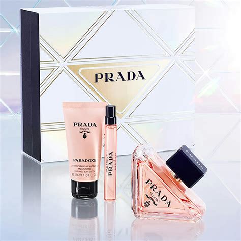 prada trucchi|prada perfume set.